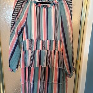 Cato Multicolor Striped Dress